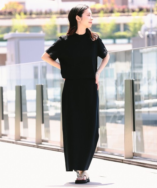 【新品】Demi-Luxe BEAMS・モックネッククロップドTシャツ Demi-Luxe BEAMS（デミルクス ビームス）モックネック ショート