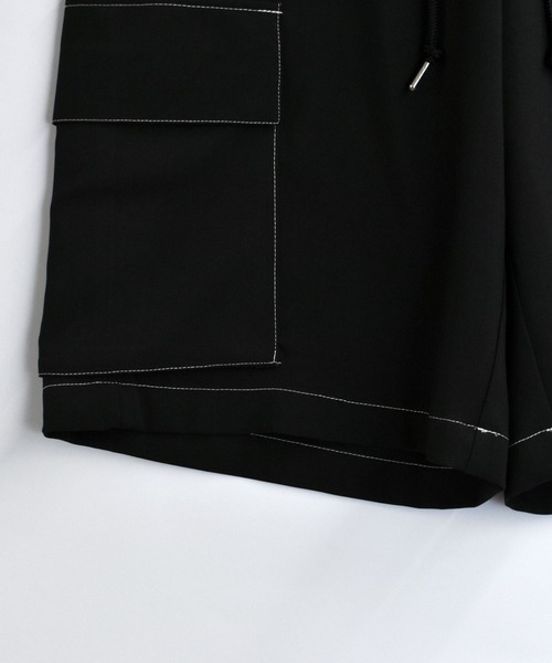 Starting Over(スターティングオーバー)の「stitching cargo shorts/ステッチング カーゴショーツ(カーゴパンツ・メンズ・チャコールグレー/ブラック/カーキ・M/L/XL)」の9枚目の写真