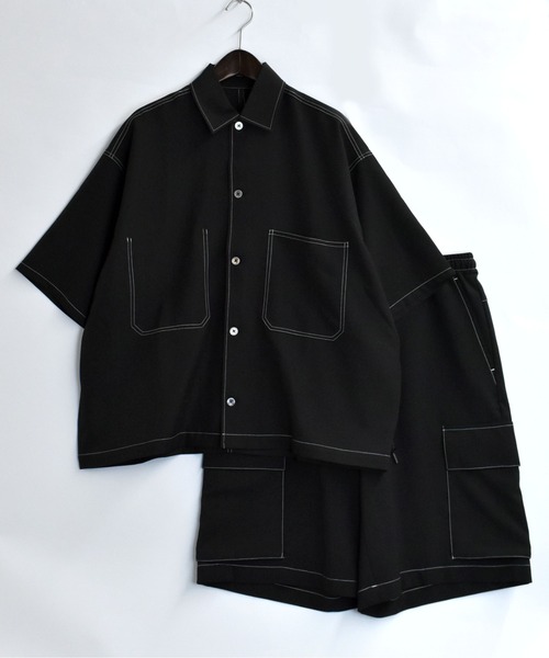Starting Over(スターティングオーバー)の「stitching cargo shorts/ステッチング カーゴショーツ(カーゴパンツ・メンズ・チャコールグレー/ブラック/カーキ・M/L/XL)」の14枚目の写真