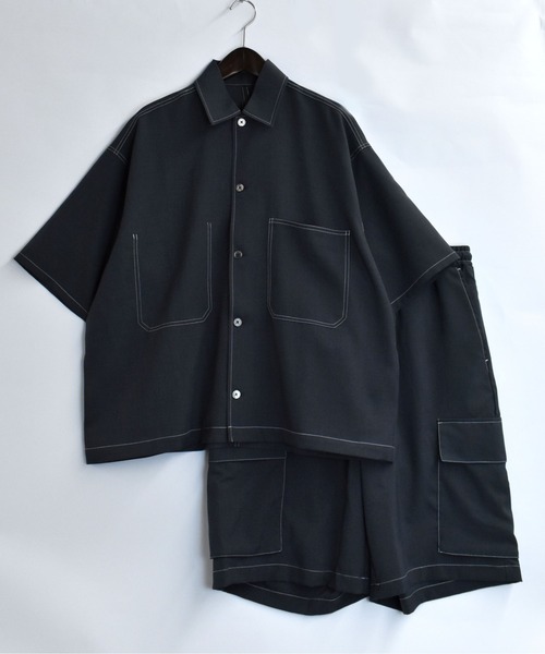 Starting Over(スターティングオーバー)の「stitching cargo shorts/ステッチング カーゴショーツ(カーゴパンツ・メンズ・チャコールグレー/ブラック/カーキ・M/L/XL)」の15枚目の写真