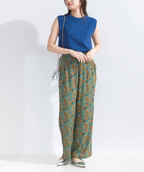 PICCIN(ピッチン)の「【WEB限定】USAコットン×OE天竺スリーブレスプルオーバー(Tシャツ/カットソー・レディース・ブルー/ブラック/アイボリー・M)」の22枚目の写真