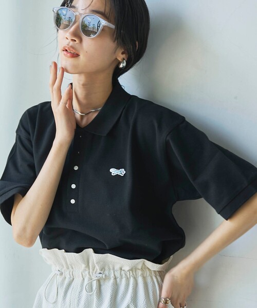 PENNEYS(ぺニーズ)の「PENNEYS(ぺニーズ)別注カノコポロシャツ(ポロシャツ・レディース・その他3/その他2/その他1/オレンジ/ブラック/ナチュラル・M/L)」の1枚目の写真