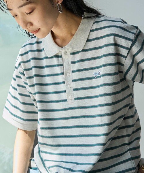 PENNEYS(ぺニーズ)の「PENNEYS(ぺニーズ)別注カノコポロシャツ(ポロシャツ・レディース・その他3/その他2/その他1/オレンジ/ブラック/ナチュラル・M/L)」の8枚目の写真