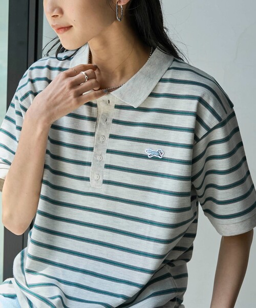 PENNEYS(ぺニーズ)の「PENNEYS(ぺニーズ)別注カノコポロシャツ(ポロシャツ・レディース・その他3/その他2/その他1/オレンジ/ブラック/ナチュラル・M/L)」の9枚目の写真