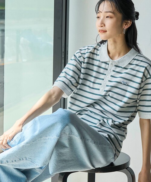 PENNEYS(ぺニーズ)の「PENNEYS(ぺニーズ)別注カノコポロシャツ(ポロシャツ・レディース・その他3/その他2/その他1/オレンジ/ブラック/ナチュラル・M/L)」の10枚目の写真