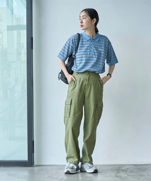 PENNEYS(ぺニーズ)の「PENNEYS(ぺニーズ)別注カノコポロシャツ(ポロシャツ・レディース・その他3/その他2/その他1/オレンジ/ブラック/ナチュラル・M/L)」の18枚目の写真