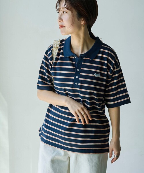 PENNEYS(ぺニーズ)の「PENNEYS(ぺニーズ)別注カノコポロシャツ(ポロシャツ・レディース・その他3/その他2/その他1/オレンジ/ブラック/ナチュラル・M/L)」の21枚目の写真