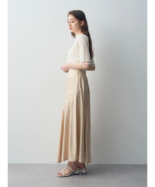 YECCA VECCA(イェッカヴェッカ)の「レース柄シアーニット(ニット/セーター・レディース・ブラック/オフホワイト/イエロー・FREE)」の21枚目の写真