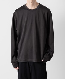 コットンダブルフェイス オーバーサイズドL/S TEE / COTTON DOUBLE FACE OVERSIZED L/S TEE