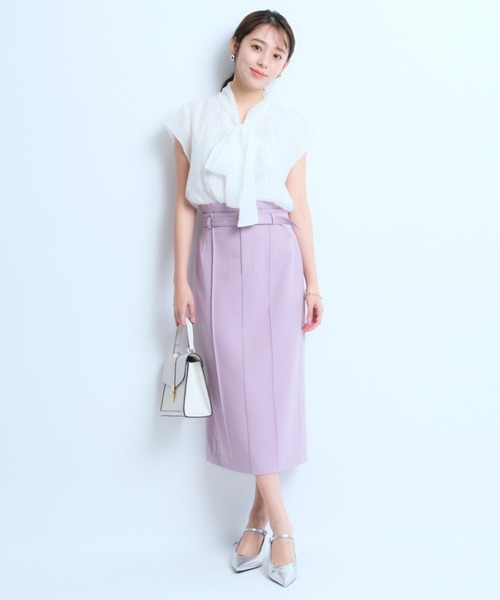 JUSGLITTY（ジャスグリッティー）の「プチラメドット半袖ブラウス 