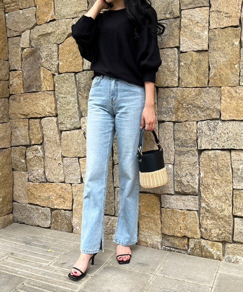 MODE ROBE（モードローブ）の「ドルマンサマーニット（ニット/セーター・レディース・ブラック/ベージュ/ブラウン/アイボリー/カーキ・FREE）」の17枚目の写真