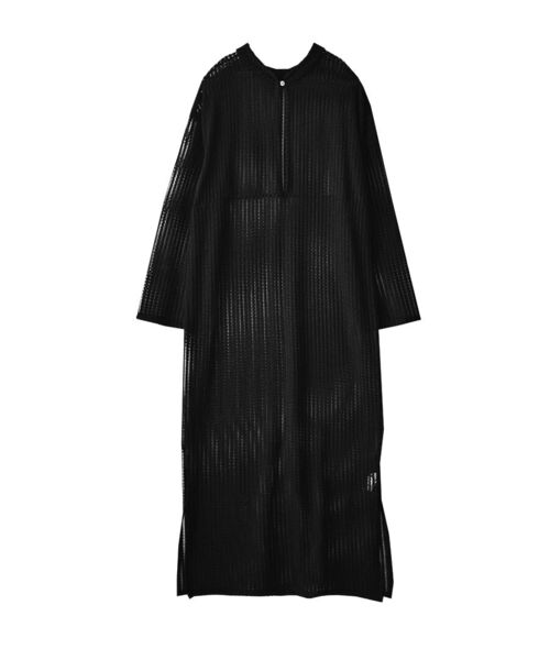 e-zakkamania stores(イーザッカマニアストアーズ)の「スキッパーネック メッシュワンピース(ワンピース・レディース・ブラック・M)」の13枚目の写真