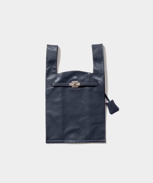 large market bag in shrink leather（ハンドバッグ）｜beautiful
