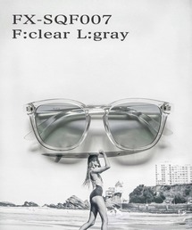 FLEX（フレックス）の「square frame clear sunglasses / スクエアフレーム クリアサングラス（サングラス）」