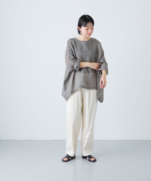 かぐれ（カグレ）の「シアーリネンワイドプルオーバー（シャツ