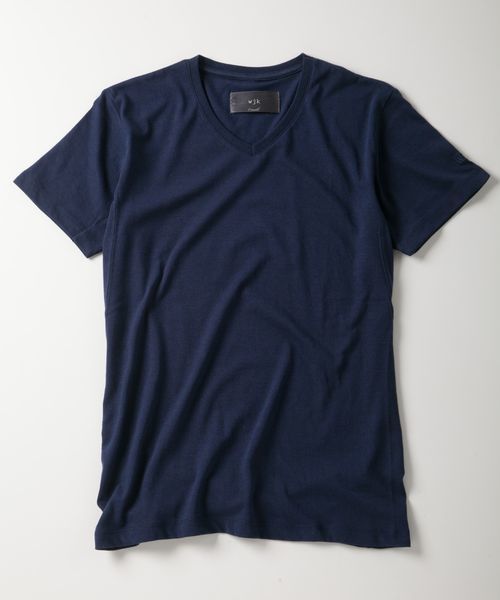 wjk（ダヴルジェイケイ）の「wjk/ダブルジェイケイ/New Basic V-Neck Tee （Tシャツ/カットソー・メンズ・ブラック/ネイビー/ホワイト/グレー・SMALL/LARGE/MEDIUM/X-LARGE）」の4枚目の写真