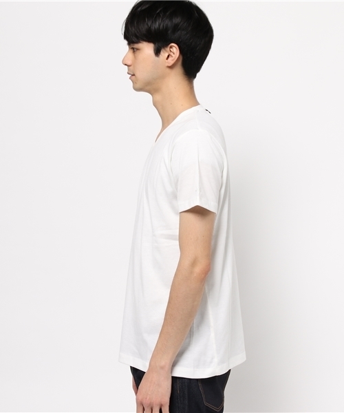 wjk（ダヴルジェイケイ）の「wjk/ダブルジェイケイ/New Basic V-Neck Tee （Tシャツ/カットソー・メンズ・ブラック/ネイビー/ホワイト/グレー・SMALL/LARGE/MEDIUM/X-LARGE）」の11枚目の写真