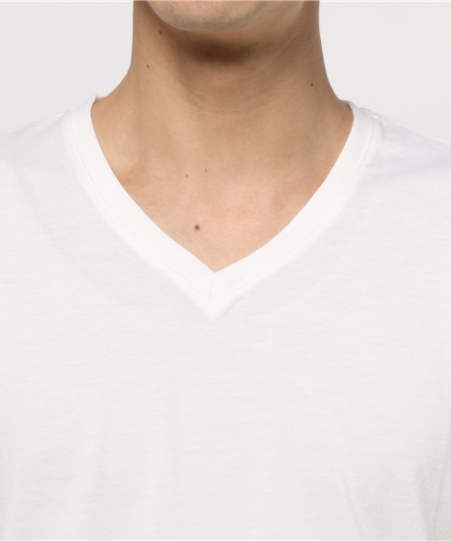 wjk（ダヴルジェイケイ）の「wjk/ダブルジェイケイ/New Basic V-Neck Tee （Tシャツ/カットソー・メンズ・ブラック/ネイビー/ホワイト/グレー・SMALL/LARGE/MEDIUM/X-LARGE）」の13枚目の写真