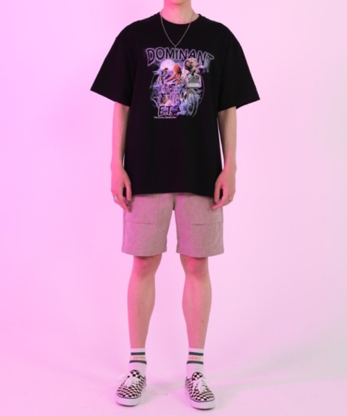日本未入荷★DOMINANT★E.T. プリント 半袖 Tシャツ セール】【DOMINANT】Unisex E.T. Printing Embroidery Overfit
