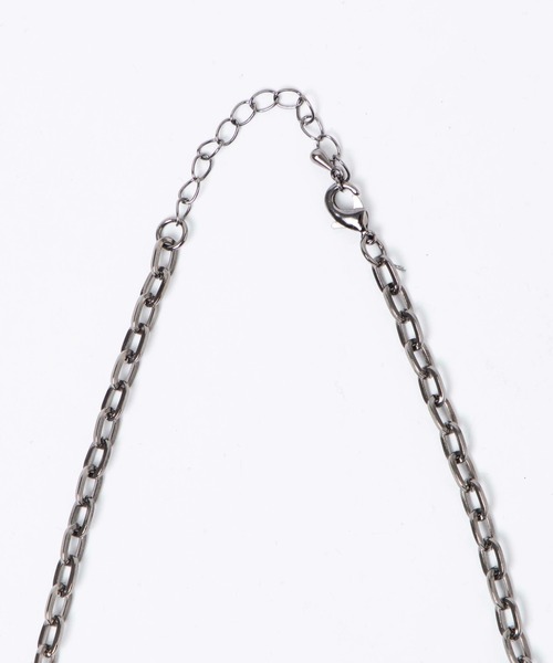 Figments（フィグメンツ）の「ハーフワイヤーチェーンネックレス（ネックレス・レディース・ブラック・FREE）」の3枚目の写真