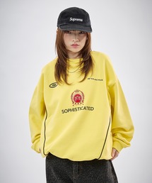 MSG（エムエスジー）の「【SET-UP着用可能】オーバーサイズドローコードゲームスウェット ゲームシャツ サッカーシャツ ユニフォームTシャツ ヘビーウエイト 長袖（スウェット）」