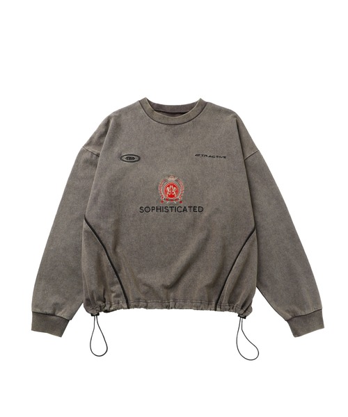 【SET-UP着用可能】オーバーサイズドローコードゲームスウェット ゲームシャツ サッカーシャツ ユニフォームTシャツ 裏毛360gヘビーウエイト 長袖（スウェット）｜MSG（エムエスジー）