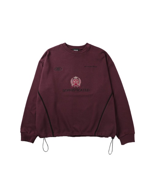 【SET-UP着用可能】オーバーサイズドローコードゲームスウェット ゲームシャツ サッカーシャツ ユニフォームTシャツ 裏毛360gヘビーウエイト 長袖（スウェット）｜MSG（エムエスジー）