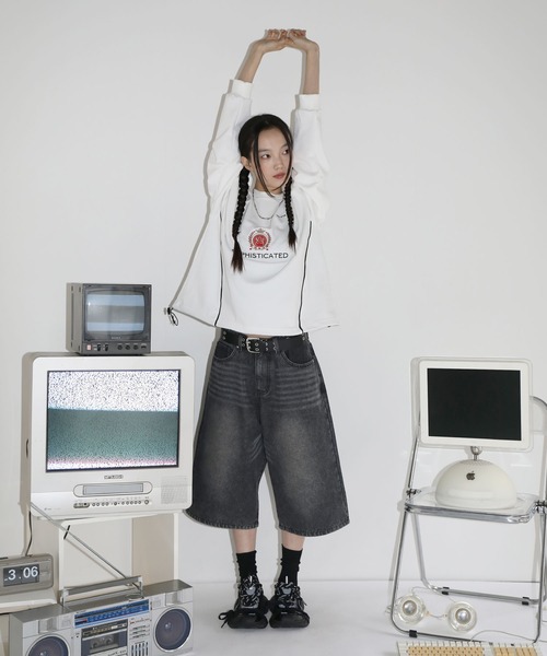 【SET-UP着用可能】オーバーサイズドローコードゲームスウェット ゲームシャツ サッカーシャツ ユニフォームTシャツ 裏毛360gヘビーウエイト 長袖（スウェット）｜MSG（エムエスジー）