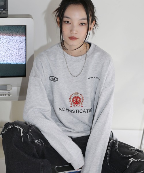 【SET-UP着用可能】オーバーサイズドローコードゲームスウェット ゲームシャツ サッカーシャツ ユニフォームTシャツ 裏毛360gヘビーウエイト 長袖（スウェット）｜MSG（エムエスジー）