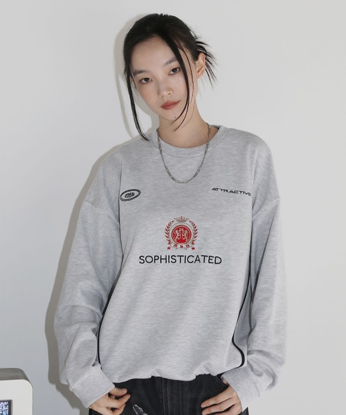 【SET-UP着用可能】オーバーサイズドローコードゲームスウェット ゲームシャツ サッカーシャツ ユニフォームTシャツ 裏毛360gヘビーウエイト 長袖（スウェット）｜MSG（エムエスジー）