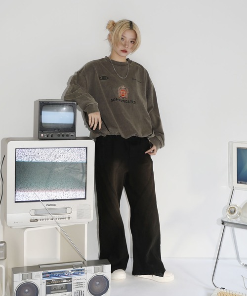 【SET-UP着用可能】オーバーサイズドローコードゲームスウェット ゲームシャツ サッカーシャツ ユニフォームTシャツ 裏毛360gヘビーウエイト 長袖（スウェット）｜MSG（エムエスジー）