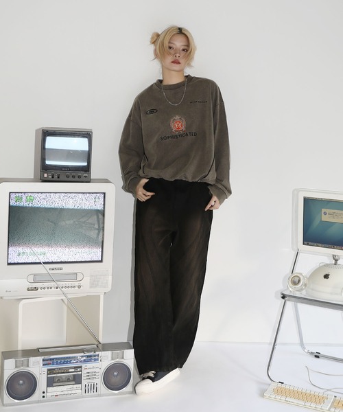 【SET-UP着用可能】オーバーサイズドローコードゲームスウェット ゲームシャツ サッカーシャツ ユニフォームTシャツ 裏毛360gヘビーウエイト 長袖（スウェット）｜MSG（エムエスジー）