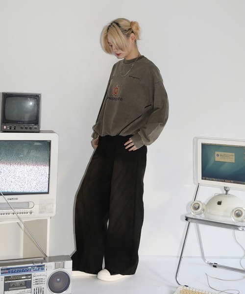 【SET-UP着用可能】オーバーサイズドローコードゲームスウェット ゲームシャツ サッカーシャツ ユニフォームTシャツ 裏毛360gヘビーウエイト 長袖（スウェット）｜MSG（エムエスジー）