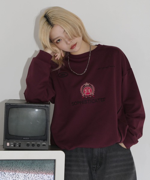 【SET-UP着用可能】オーバーサイズドローコードゲームスウェット ゲームシャツ サッカーシャツ ユニフォームTシャツ 裏毛360gヘビーウエイト 長袖（スウェット）｜MSG（エムエスジー）