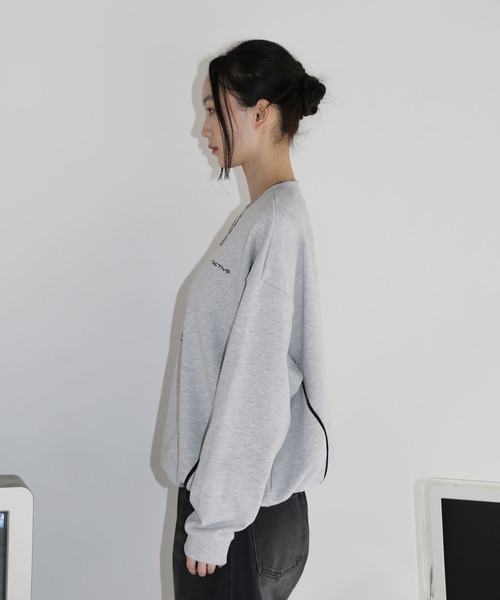 【SET-UP着用可能】オーバーサイズドローコードゲームスウェット ゲームシャツ サッカーシャツ ユニフォームTシャツ 裏毛360gヘビーウエイト 長袖（スウェット）｜MSG（エムエスジー）