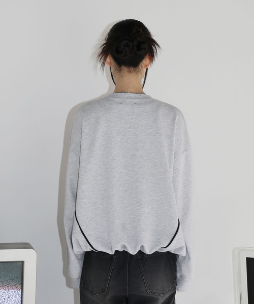 【SET-UP着用可能】オーバーサイズドローコードゲームスウェット ゲームシャツ サッカーシャツ ユニフォームTシャツ 裏毛360gヘビーウエイト 長袖（スウェット）｜MSG（エムエスジー）