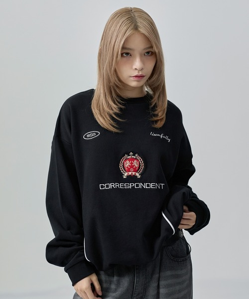 【オーバーサイズ】海外ラグビーゲームシャツ SET-UP着用可能】オーバーサイズドローコードゲームスウェット