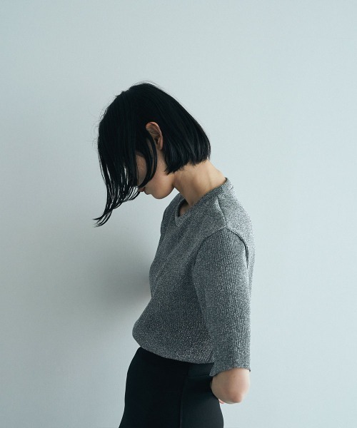 marjour(マージュール)の「GLITTER TEE(Tシャツ/カットソー・レディース・ブラック/シルバー・M)」の6枚目の写真