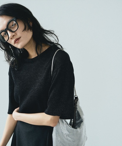 marjour(マージュール)の「GLITTER TEE(Tシャツ/カットソー・レディース・ブラック/シルバー・M)」の14枚目の写真