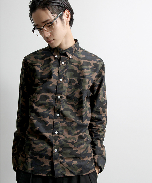 WEGO（ウィゴー）の「WEGO/スタンダードオックスボタンダウンシャツ（シャツ/ブラウス・メンズ・その他1/ホワイト/その他2/ネイビー・LARGE/MEDIUM）」の3枚目の写真