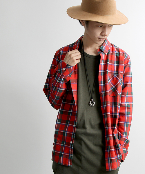 WEGO（ウィゴー）の「WEGO/スタンダードオックスボタンダウンシャツ（シャツ/ブラウス・メンズ・その他1/ホワイト/その他2/ネイビー・LARGE/MEDIUM）」の4枚目の写真