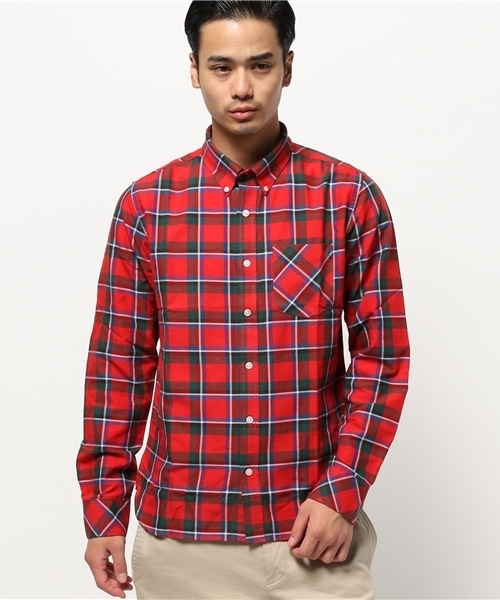 WEGO（ウィゴー）の「WEGO/スタンダードオックスボタンダウンシャツ（シャツ/ブラウス・メンズ・その他1/ホワイト/その他2/ネイビー・LARGE/MEDIUM）」の18枚目の写真