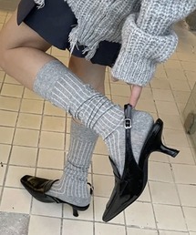 BARELY BLUE | 【 BARELY BLUE / ベアリーブルー 】 ロング リブ ストライプ ソックス(ソックス/靴下)