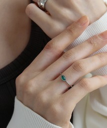 金属アレルギー対応 パワーストーンプチステンレスリング