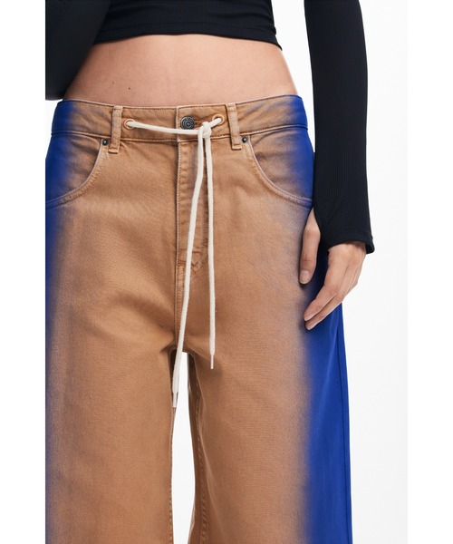 セール】【Desigual×Maitrepierre】バイカラーワイドパンツ（その他