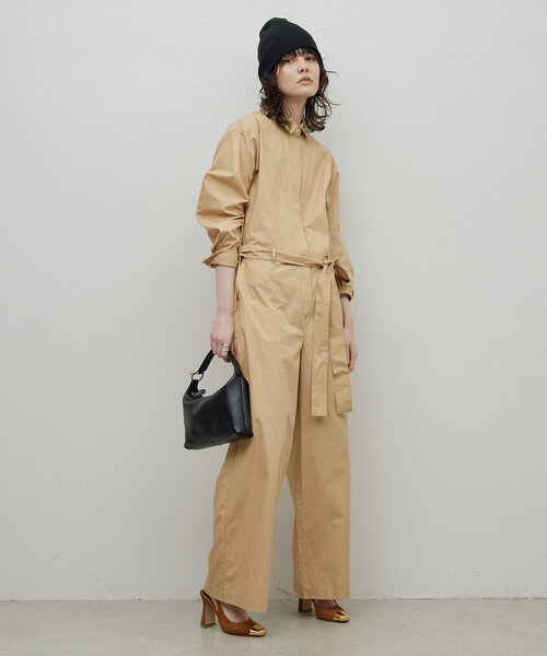 GALLARDAGALANTE（ガリャルダガランテ）の「ジャンプスーツ（つなぎ/オールインワン・レディース・ネイビー/ベージュ・FREE）」の2枚目の写真