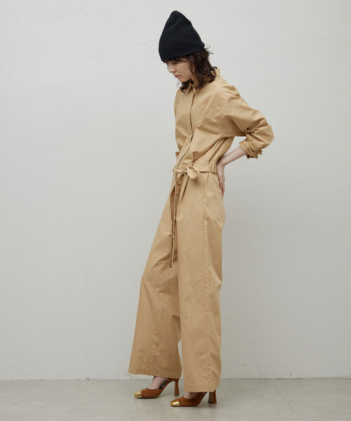 GALLARDAGALANTE（ガリャルダガランテ）の「ジャンプスーツ（つなぎ/オールインワン・レディース・ネイビー/ベージュ・FREE）」の4枚目の写真