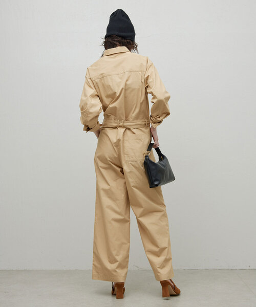 GALLARDAGALANTE（ガリャルダガランテ）の「ジャンプスーツ（つなぎ/オールインワン・レディース・ネイビー/ベージュ・FREE）」の5枚目の写真