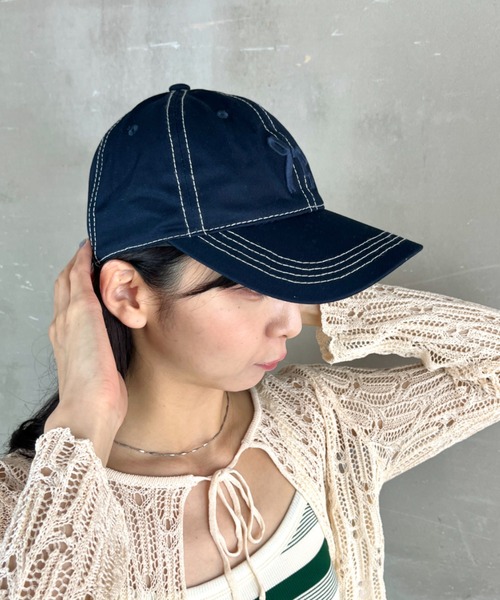 早期完売★COYSEIO★RIBBON TIE CAP リボンキャップ2色(追跡O) COYSEIO】 RIBBON TIE CAP 2色
