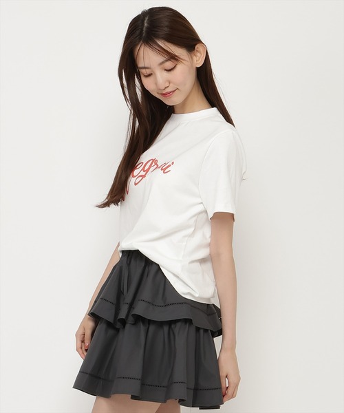 REDYAZEL（レディアゼル）の「Negroni ロゴプリントＴシャツ（Tシャツ/カットソー・レディース・オフホワイト/ブラック/ピンク・FREE）」の4枚目の写真